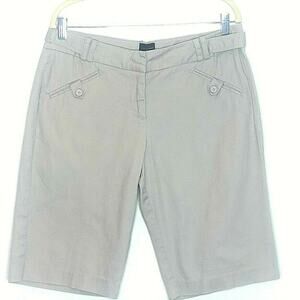 The Limited Womens Bermuda Shorts Size 12 Beige Cassidy Fit